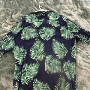 Tropical Leaf Print Shirt